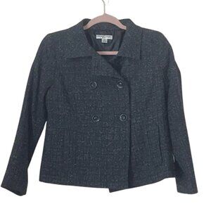 Pendleton Tweed Cropped Tweed Double Breasted Jacket Sz. 6P